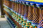 Decorative railing around the Plaza Alta main square, Algeciras, Spain. Art Print